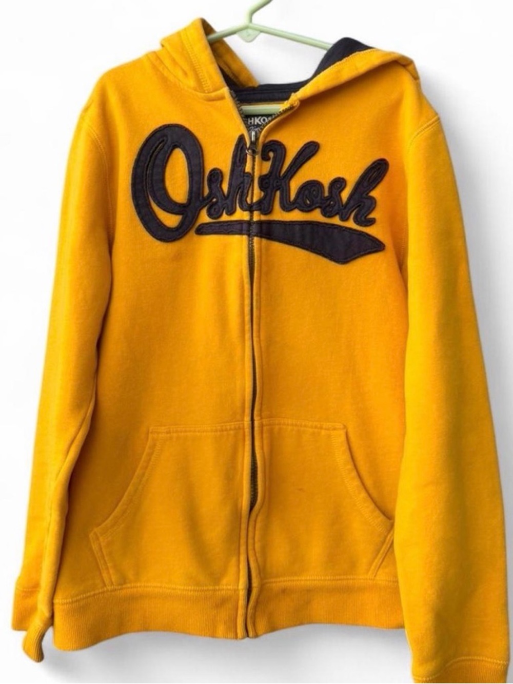 OshKosh B'gosh Boys Mustard Yellow Full-Zip Hoodie